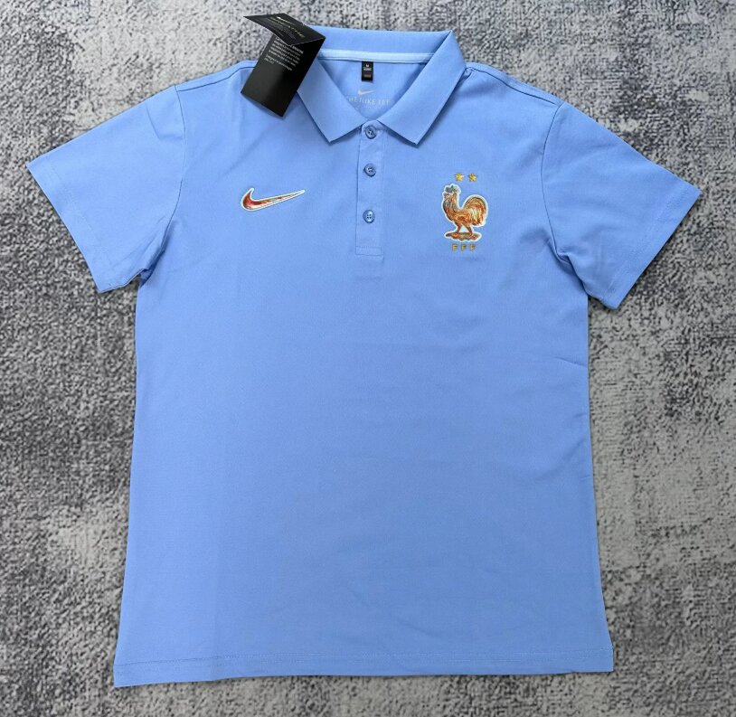 AAA Quality France 26/27 Blue Polo Shirts